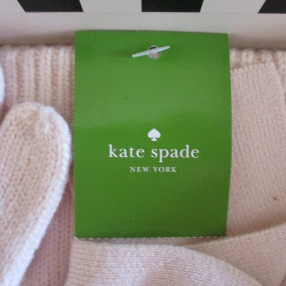NIB!! Kate Spade NY Dorothy Bow Beanie and Gloves Box Set, Rose Dew (Pink), O/S - Picture 4 of 11